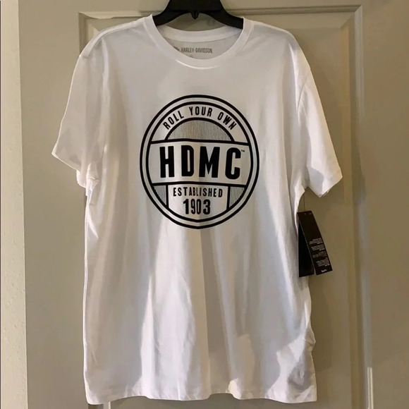 Harley-Davidson Men’s T-Shirt CrewNeck Roll Your Own Graphic Tee New - Picture 3 of 12